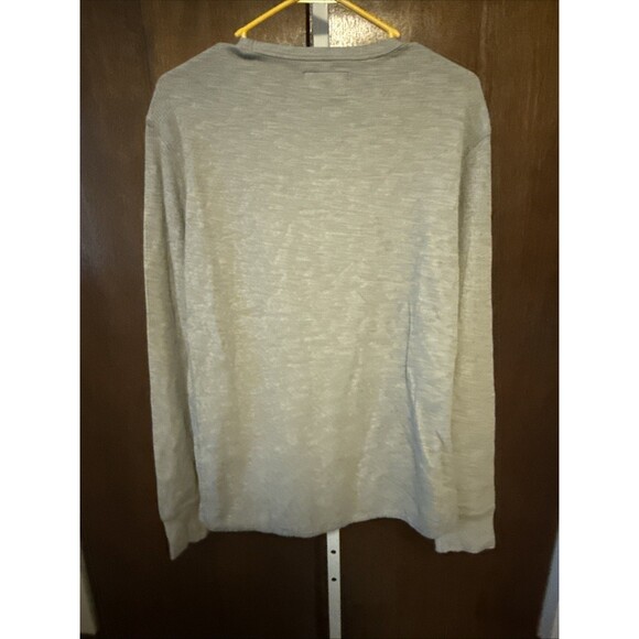 Lucky Brand Mens Striped Pullover Crew Shirt Long Sleeve Size XL Gray Soft - Picture 3 of 3